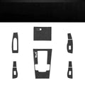 Unksera car interior decorative film sticker kit for centre console, handbrake and instrument panel application