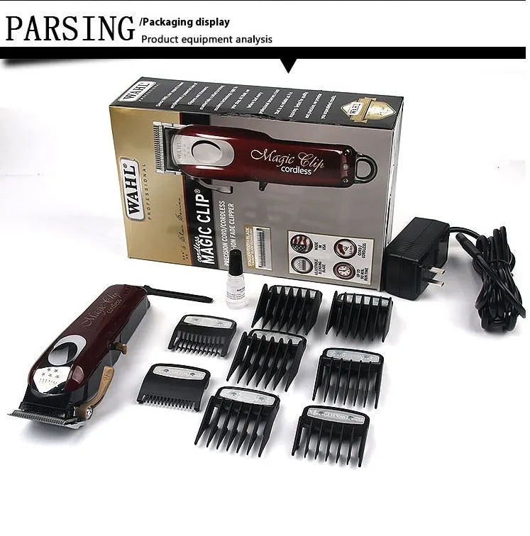 Hair clipper and charging stand with stainless steel cutter head for home use