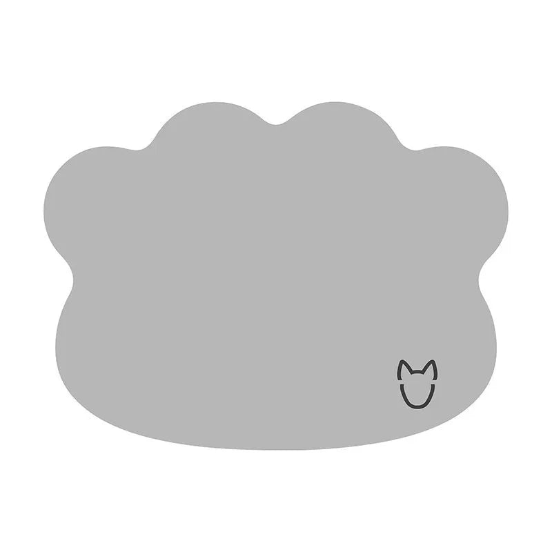 Simple dog head shaped ice silk cooling mat for pets in four colour options