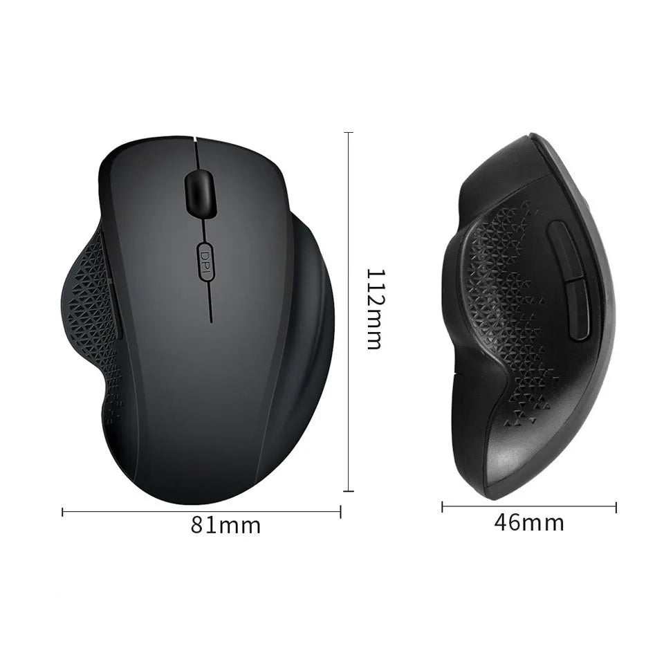 Grey rechargeable wireless mouse for laptops with USB charging cable