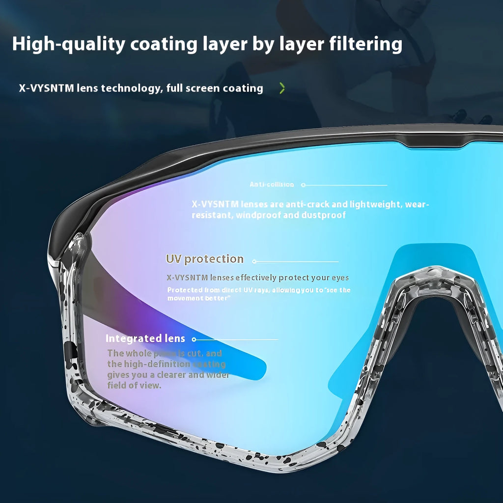 Mountaineering goggles with colourful UV protection lenses and full frame construction for climbing and snow sports