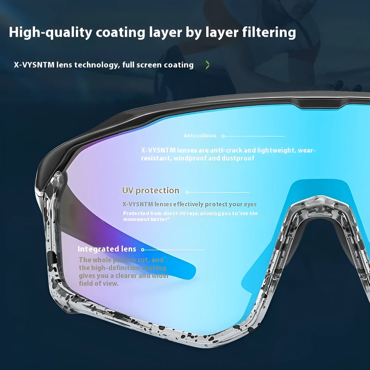 Mountaineering goggles with colourful UV protection lenses and full frame construction for climbing and snow sports