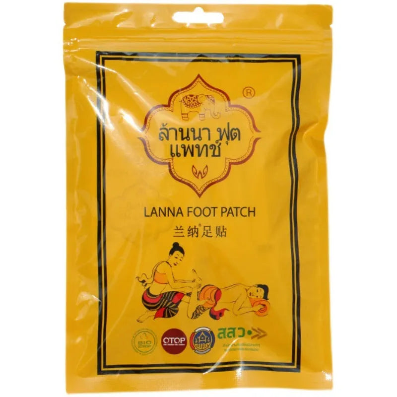 Relieving Fatigue Foot Patch Pack containing 10 individual nourishment patches for general foot care