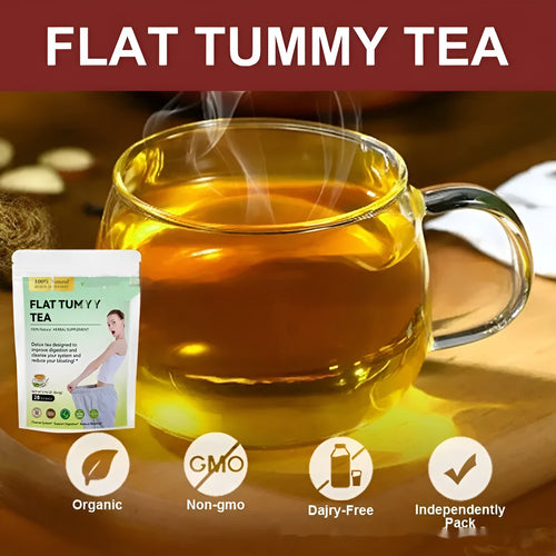 28 Day Slim Herbal Tea Set package featuring multiple tea blends including Flat Tummy and Detox teas.