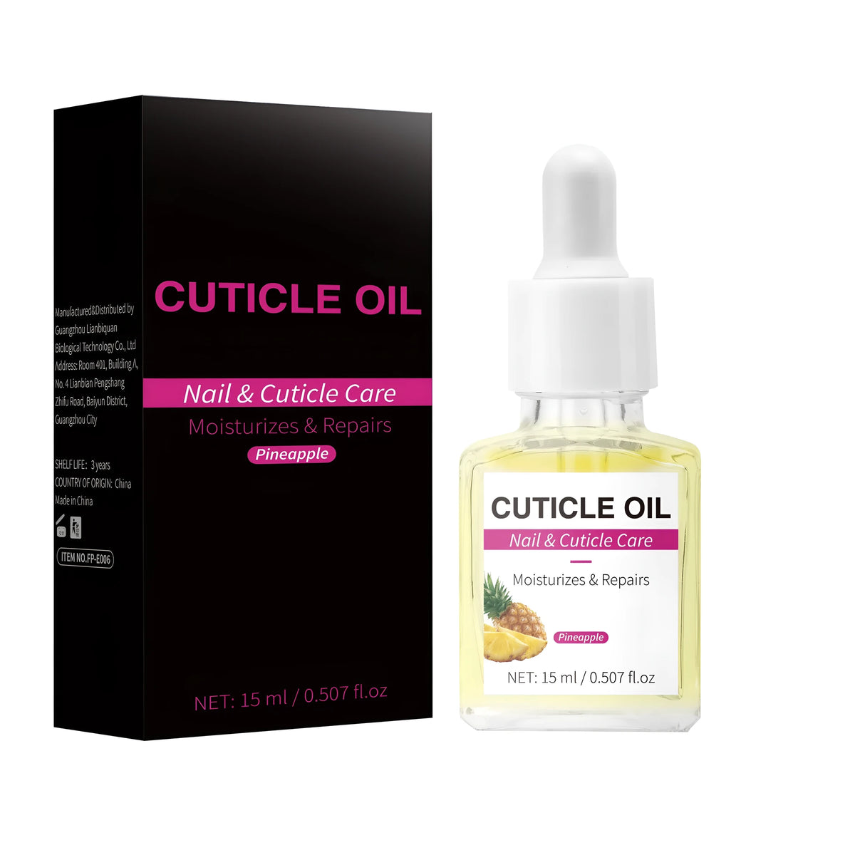 15ml bottle of moisturising nail cuticle oil with stratum corneum oil