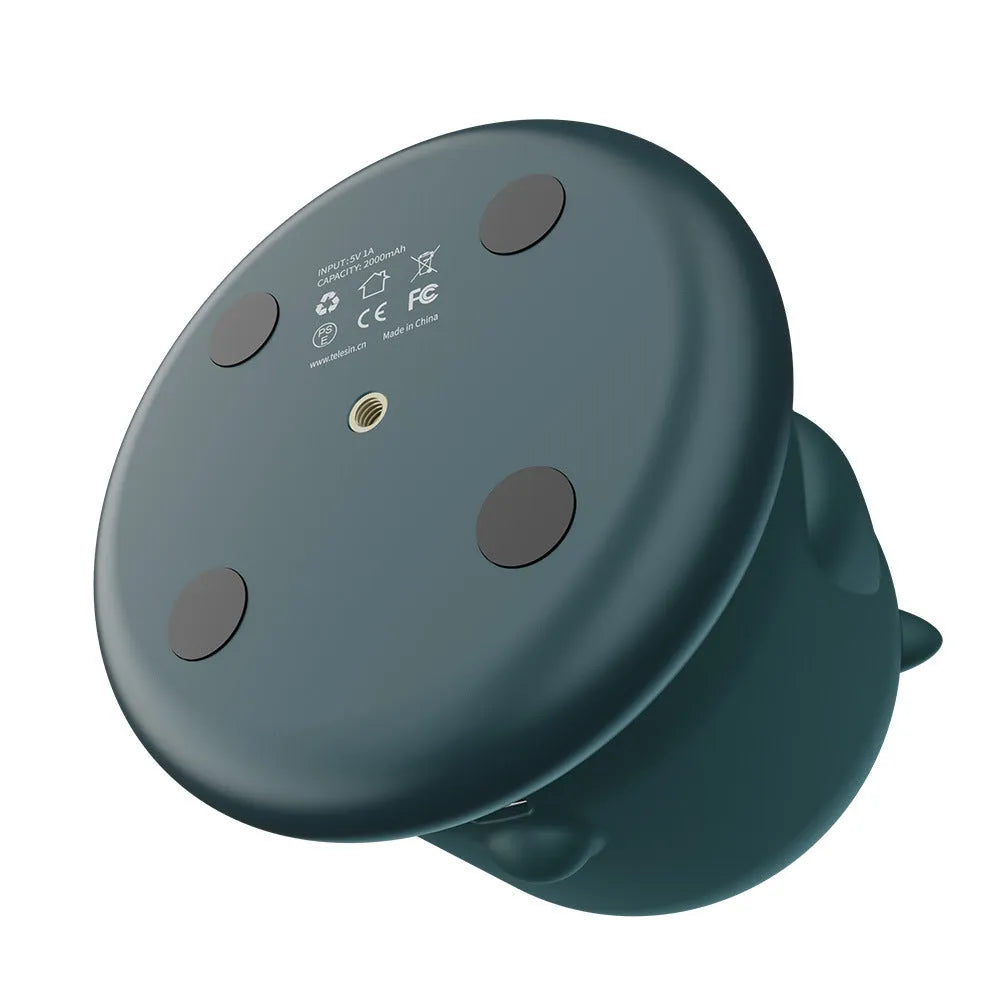 Dark green intelligent gimbal with AI face recognition and 360 rotation for cameras