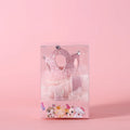 Beige and pink pet princess crown veil headdress accessory for cats and dogs.