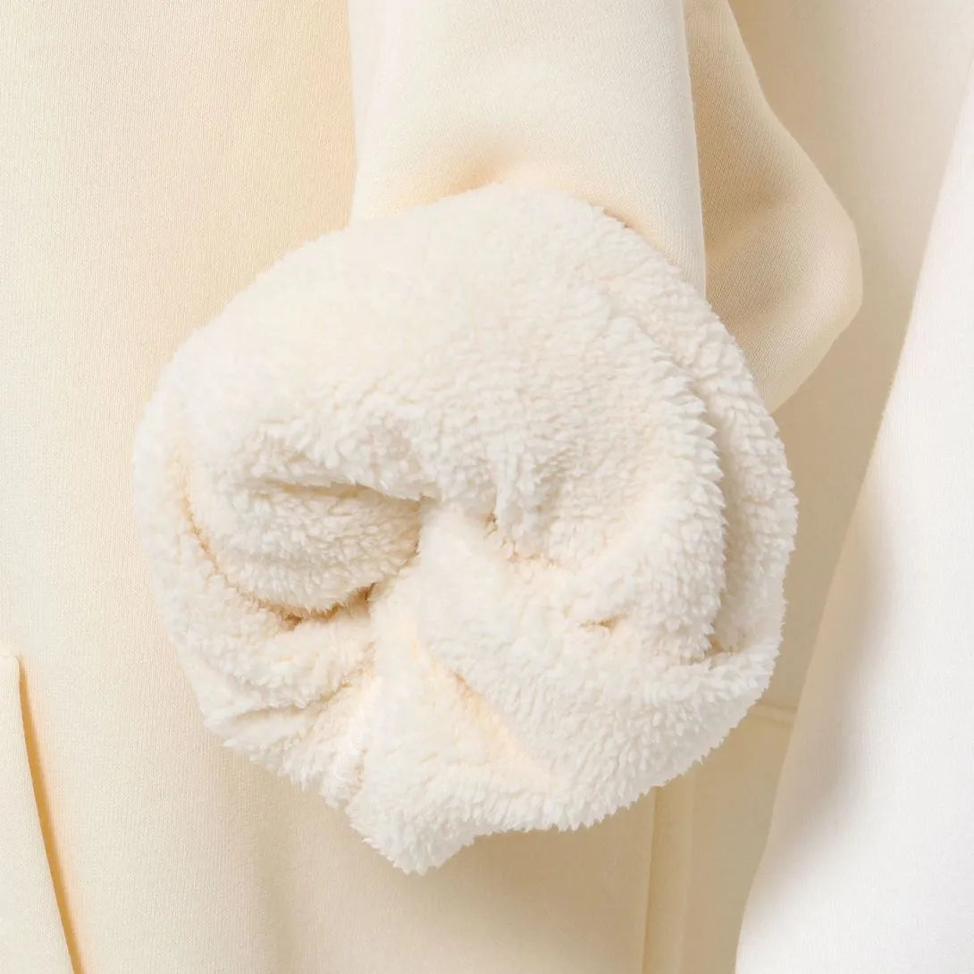 Women's cotton polar fleece drop-shoulder hoodie in loose pullover fit, available in nine colours and sizes XS to 5XL