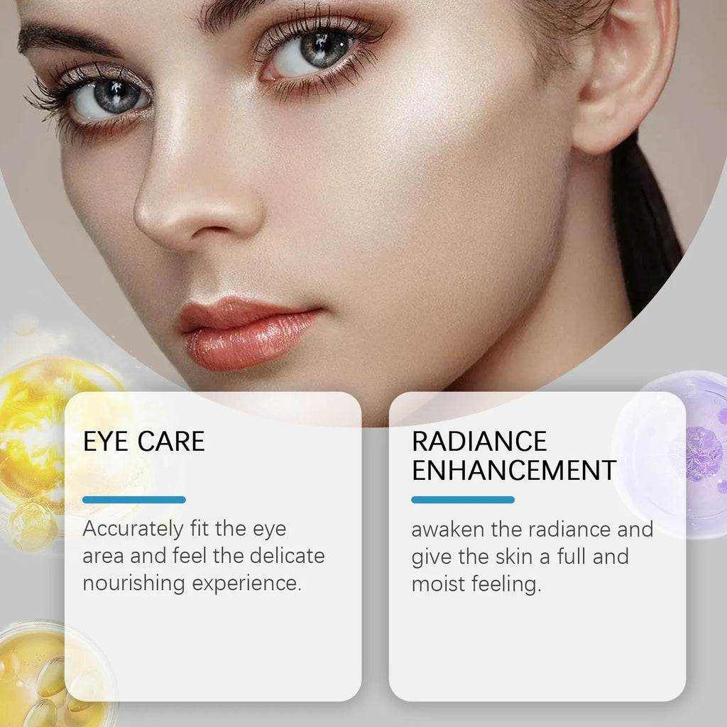One pair of micro needle eye mask patches for skincare treatment around the eyes.