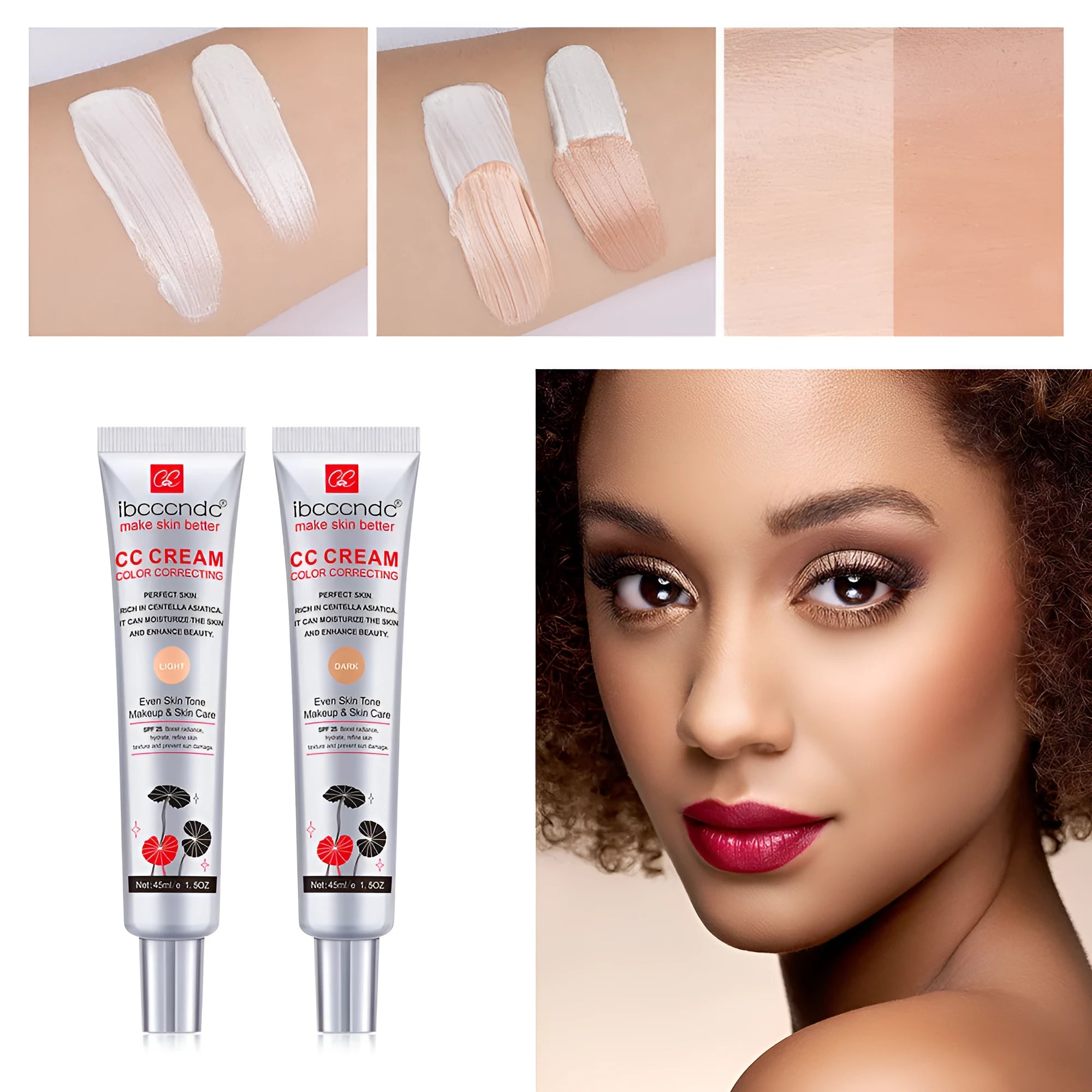 Erborian Centella Asiatica CC Cream tube with colour-adjusting formula for natural coverage