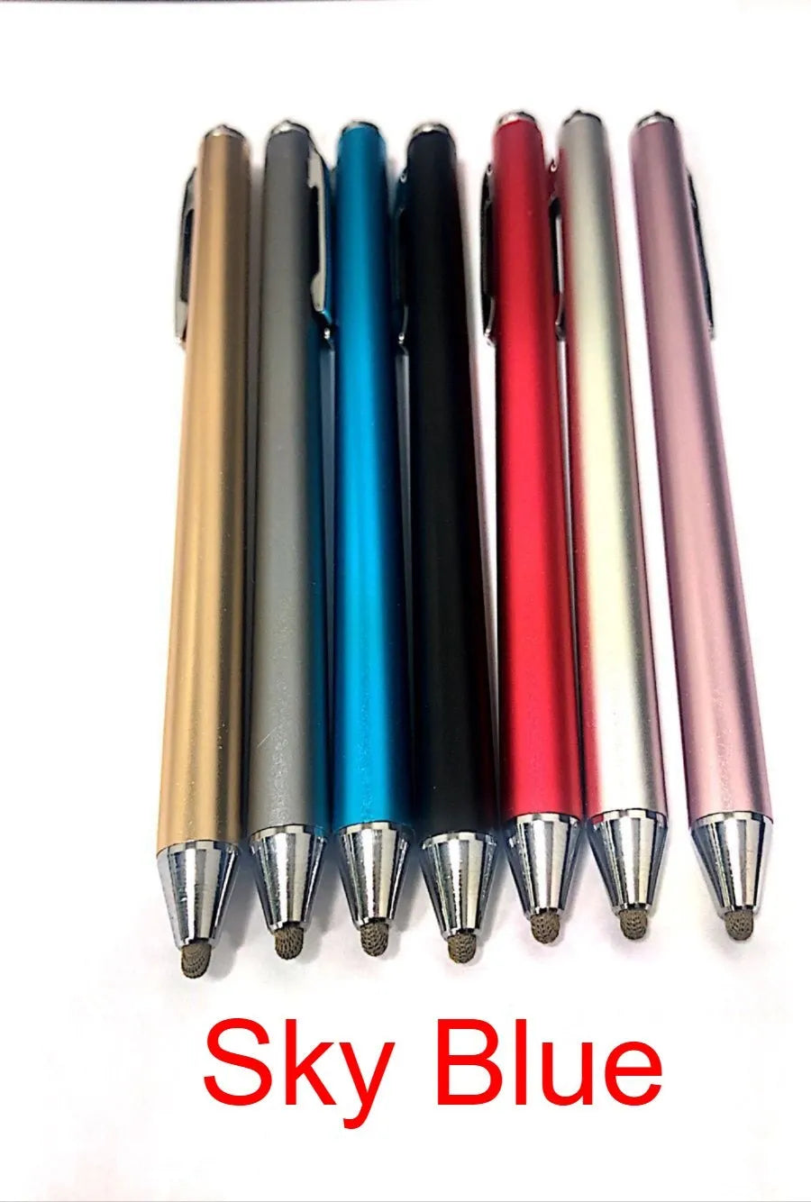 Metal housing digital stylus with fine head for touchscreen drawing without charging