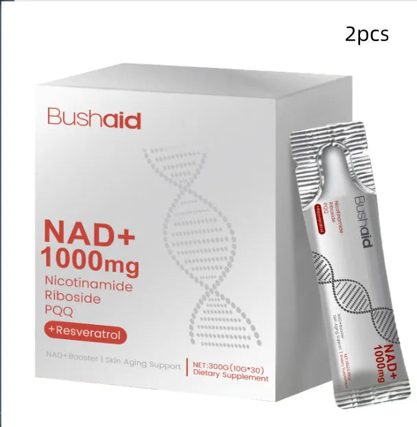 Bottle of anti aging liquid drink supplement, 300g net weight.