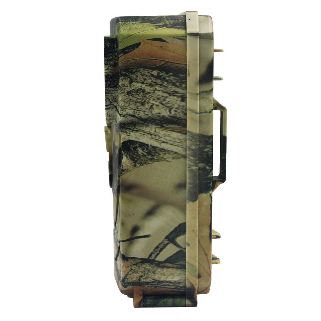 Yellow-brown 16MP hunting game camera with infrared night vision for wildlife monitoring
