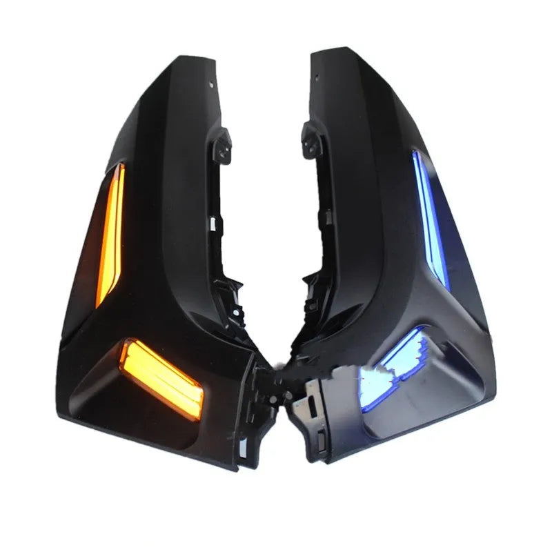 Modified LED turn signal light for NMAX155 2020-2023 in blue yellow plastic body