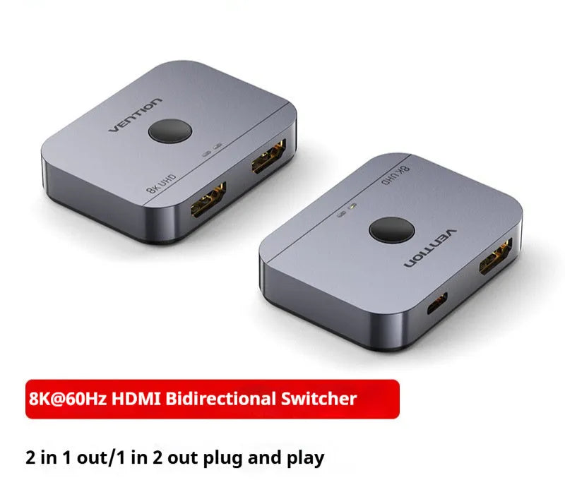 Computer distributor with alloy cable separator for television line connectivity in black or grey