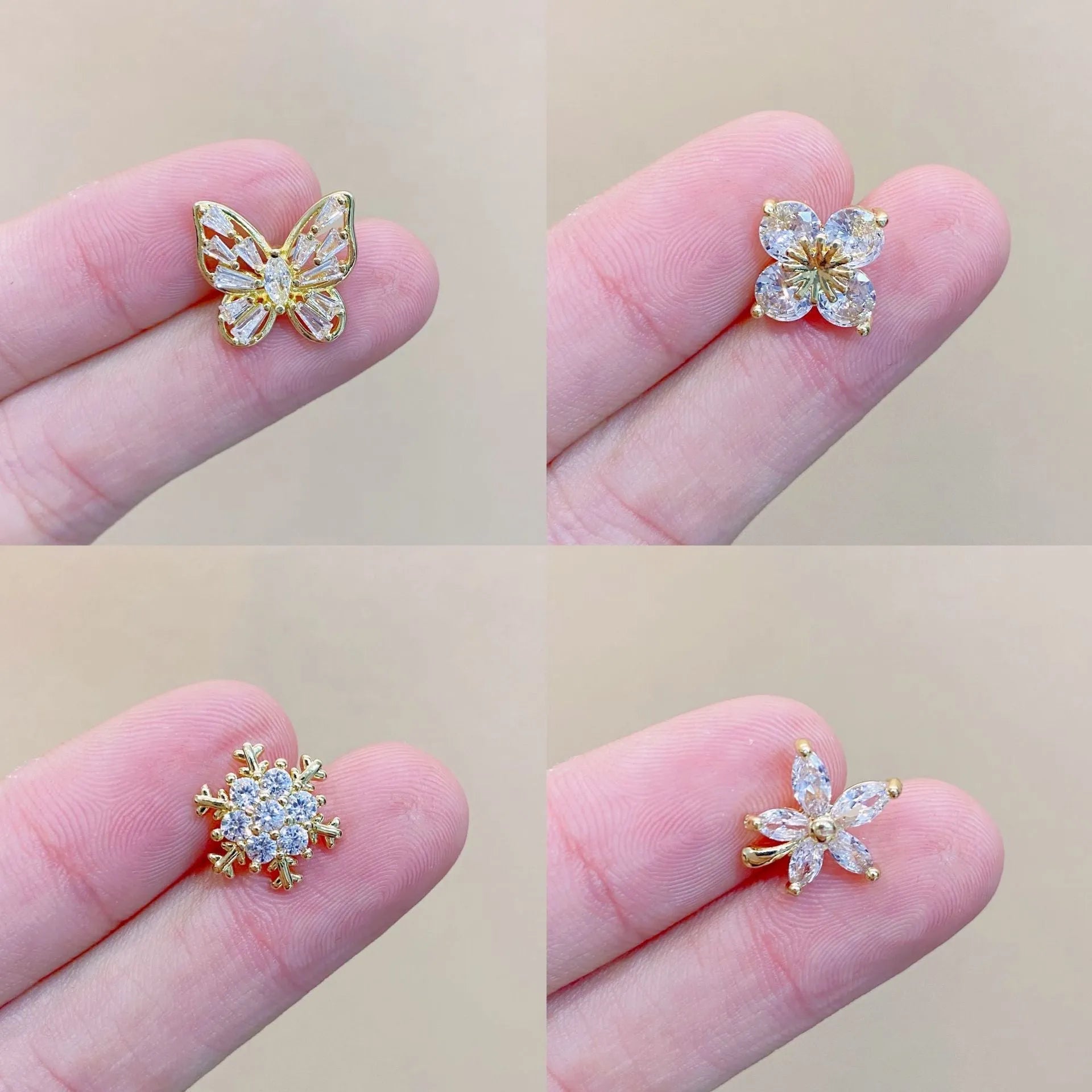 Japanese geometry-shaped copper brooch with electroplated finish for women's decorative clothing accessory