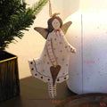 Hand-painted wooden door pendant with carved design choice of letters, love heart or XINGX