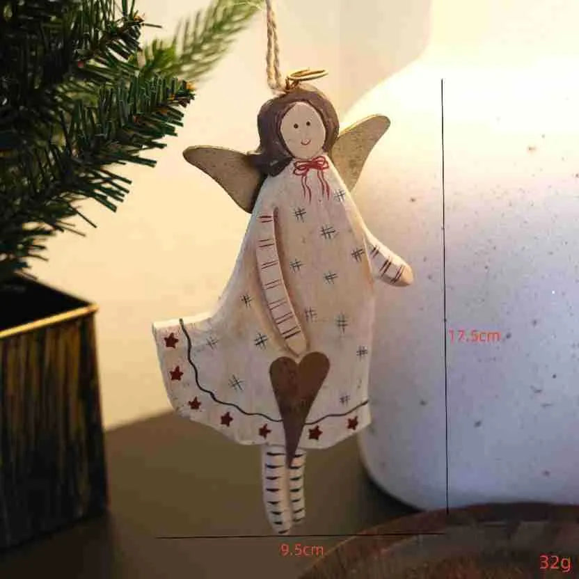 Hand-painted wooden door pendant with carved design choice of letters, love heart or XINGX