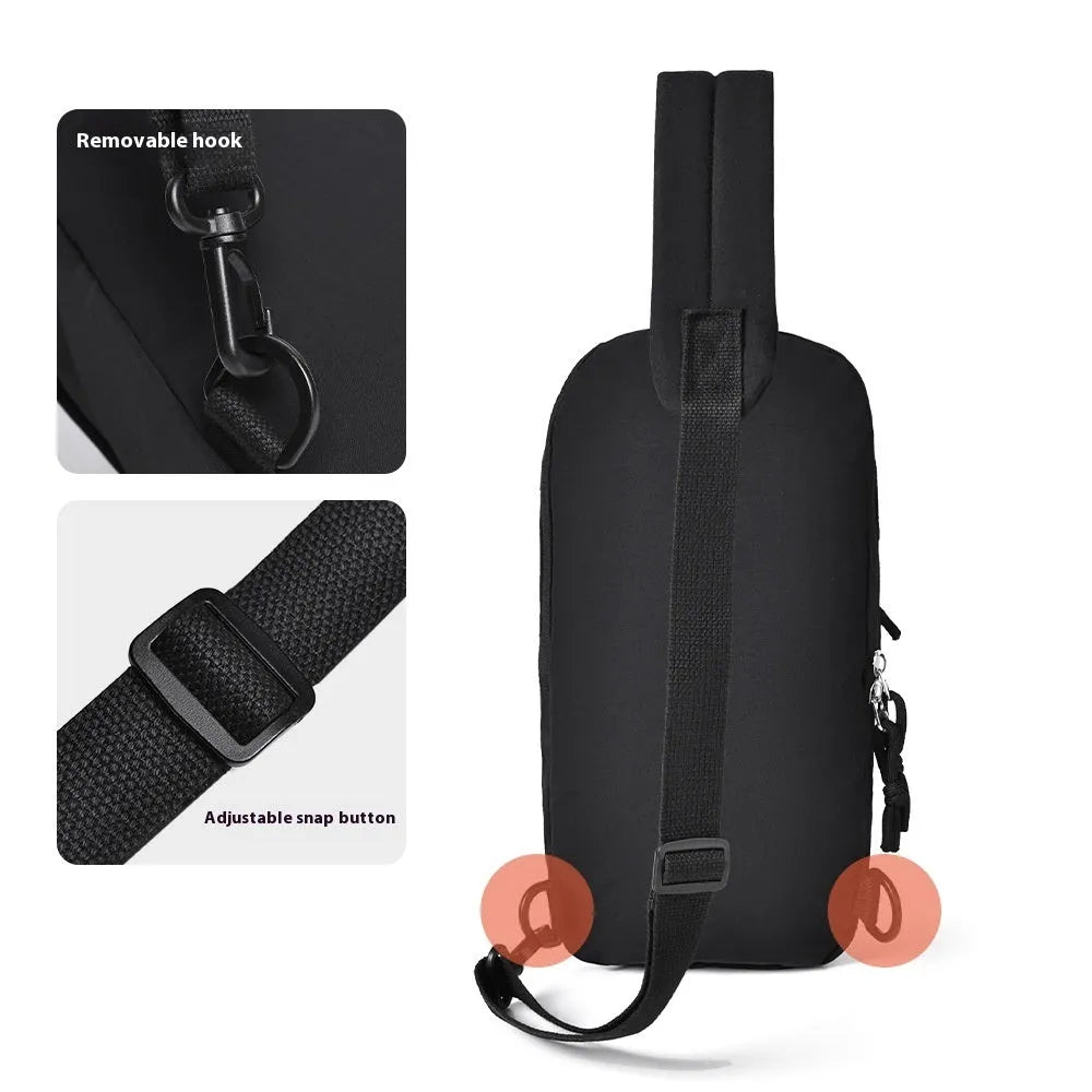 Outdoor nylon crossbody sports bag with internal phone compartment in six colour options