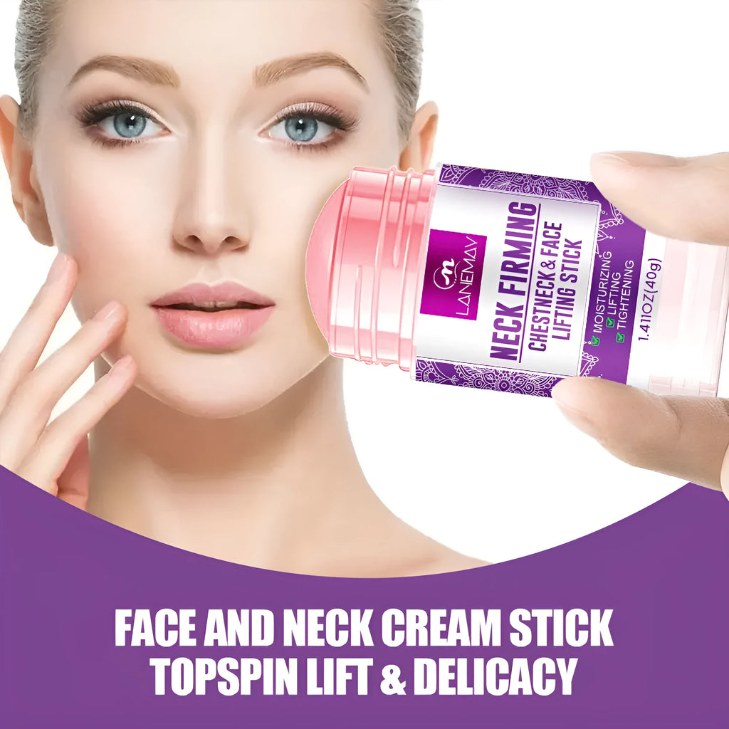 40g container of anti-wrinkle neck firming cream for moisturising and brightening skin.