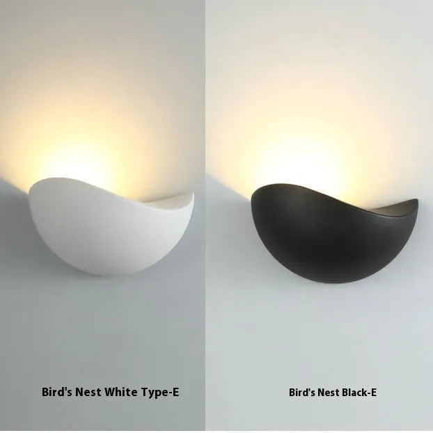 Black Bird's Nest finish courtyard LED lamp with aluminium alloy shell and IP65 waterproof rating.