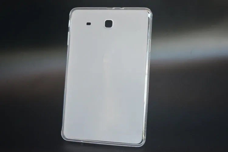 Ultra-thin transparent white silicone and TPU tablet protective case with simple design