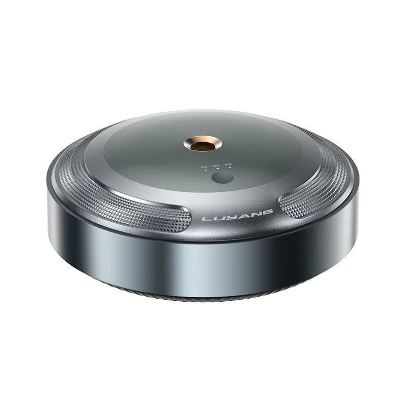 Car air freshener diffuser with automatic spray function in zinc alloy housing with vehicle logo design