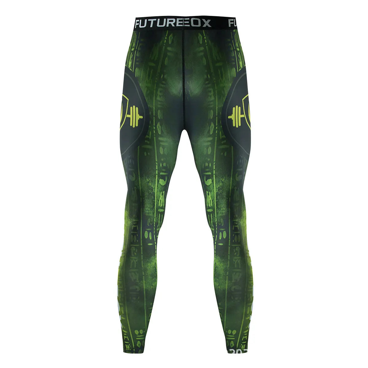 Men's slim-fit ZF016 pattern stretch sports suit with long sleeve top and trousers for running and fitness.