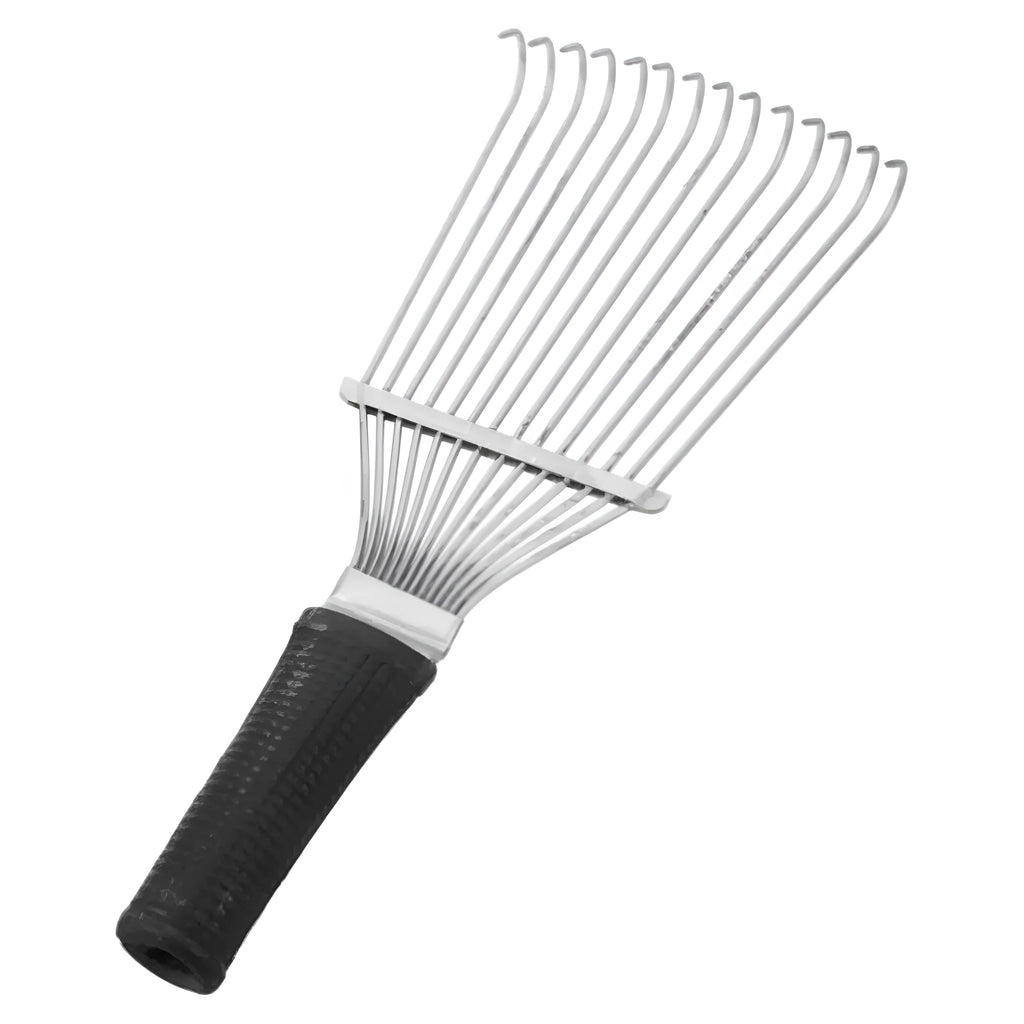 Stainless steel pet dematting brush rake comb for grooming horses and dogs