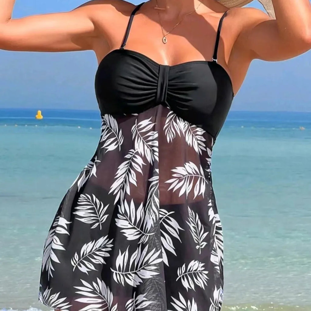 Women's high waist swimsuit briefs in black, blue and peacock green.