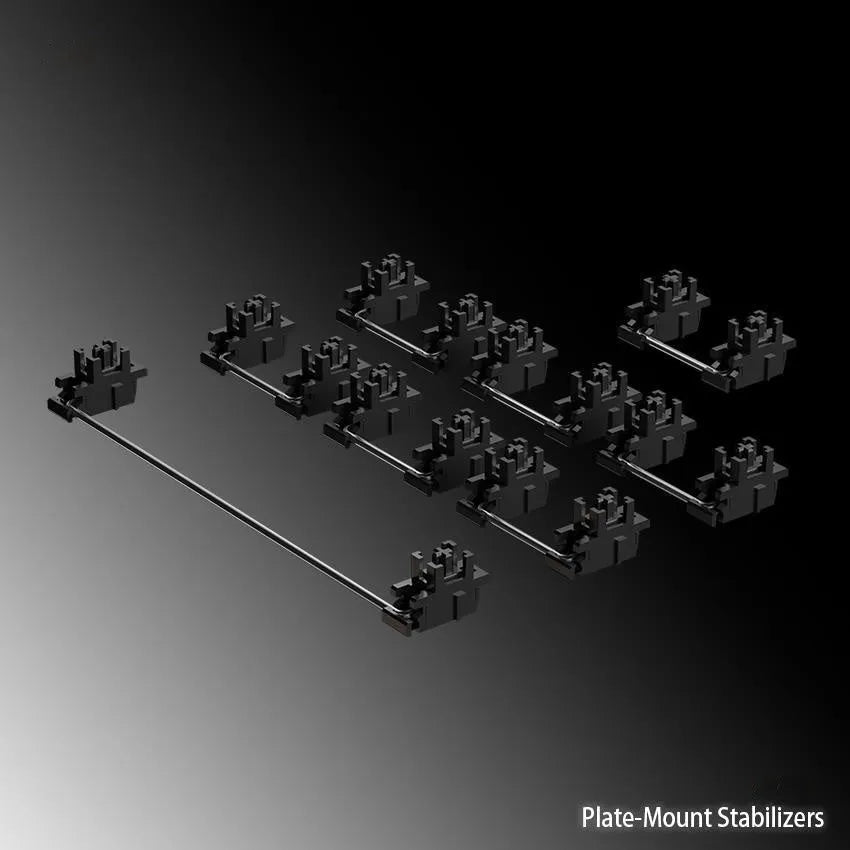 Keyboard accessories kit showing 4.3-inch display screen and satellite axis components in black and white colour options