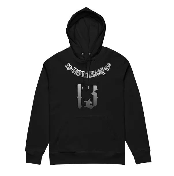 Fleece-lined polyester hooded sweater in loose fit pullover style