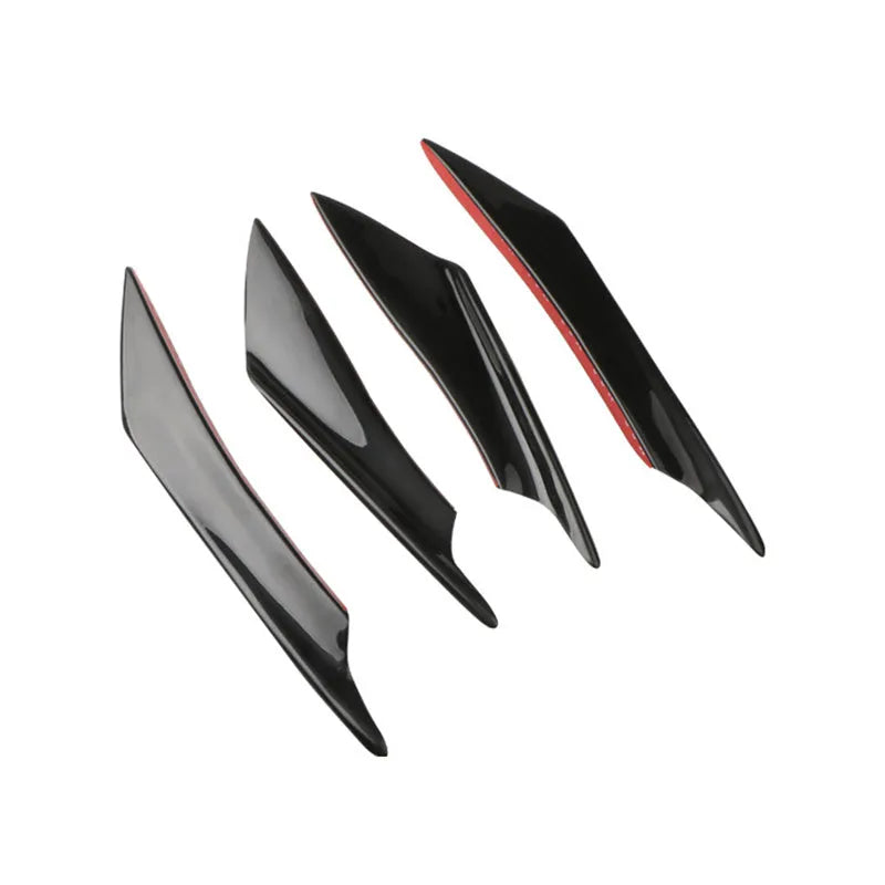 Carbon fibre pattern automotive bumper blade kit with four ABS plastic air knives