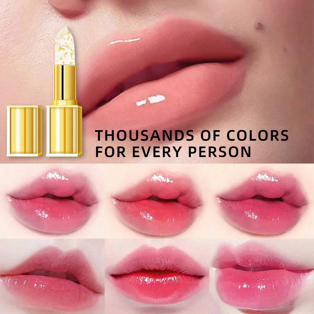Gilding warm colour-changing lipstick with anti-smudge formula in standard 3.5g size