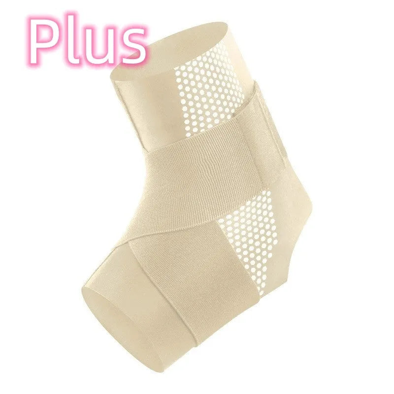 Lycra cloth ankle support brace for sports protection in black and skin colour options