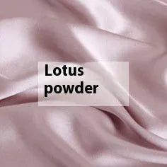 Solid colour silk duvet cover in lotus pink, pea green, bright brown, mysterious purple, white, and silver blue.