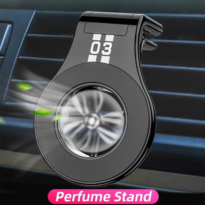 Magnetic car phone holder with fragrance stand attached to vehicle air vent