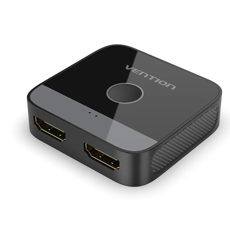 Computer distributor with alloy cable separator for television line connectivity in black or grey