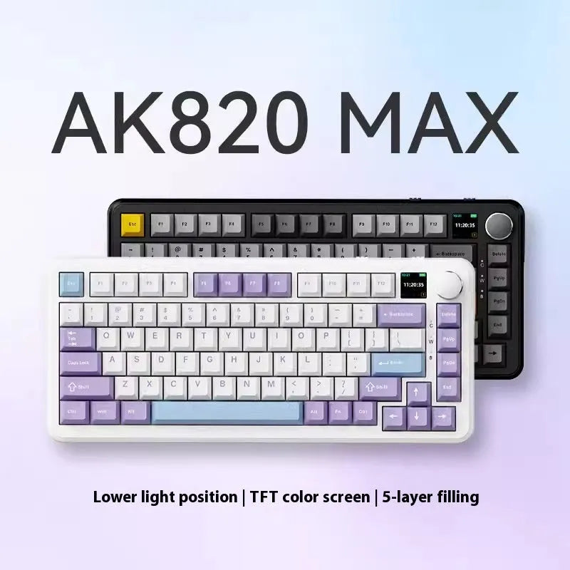 75% compact wireless mechanical keyboard in black, grey and yellow colour options