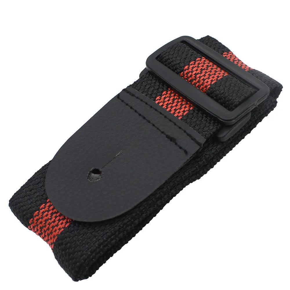 Woven stripe crossbody strap for musical instruments in multiple colour options
