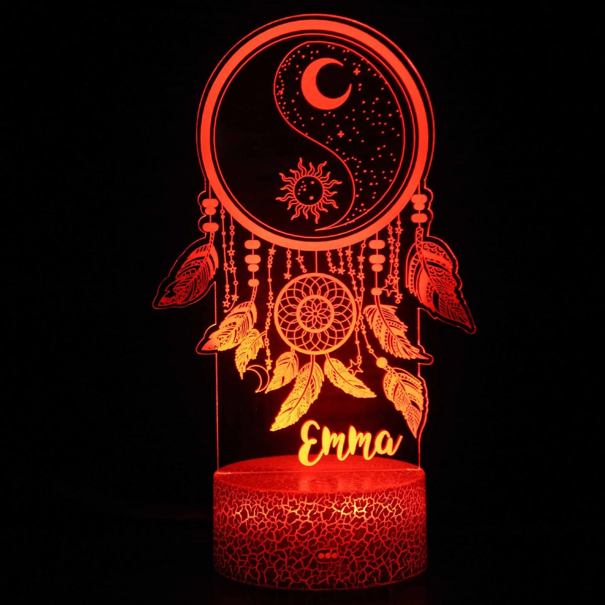 3D cartoon style LED bedside table lamp with touch control and remote, USB powered