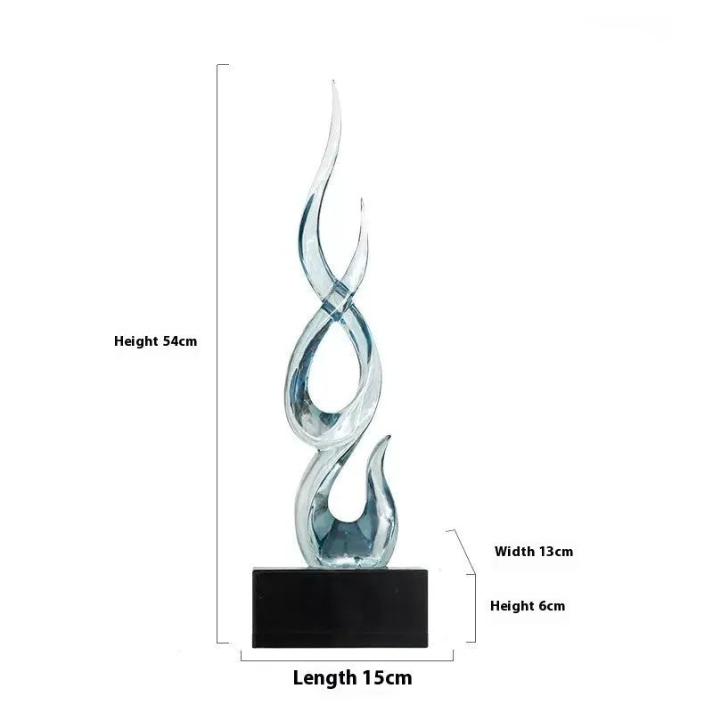 Modern half-handmade resin festival high-rise decoration craft in a choice of colours.