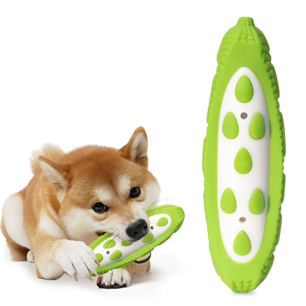 Green and purple meat-scented simulation dog toy for large breed chewing resistance