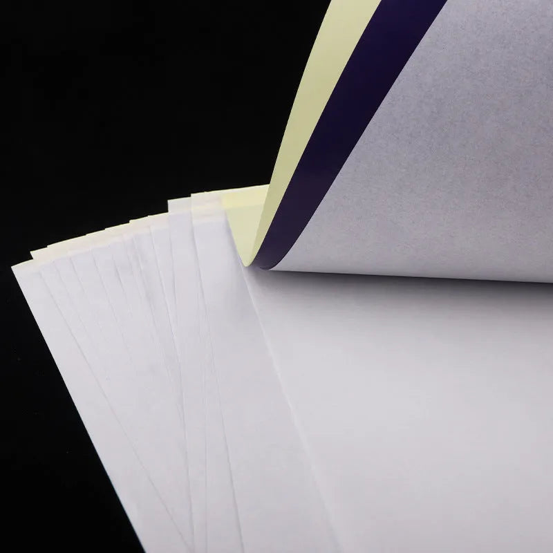 Tattoo transfer paper quadruple copy pack with transfer paste gel for A4 hand drawing