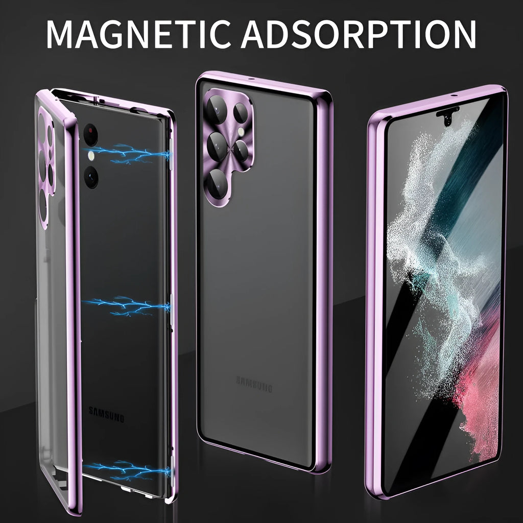 Magnetic mirror phone case for Samsung Galaxy S24 Ultra in multiple colour options