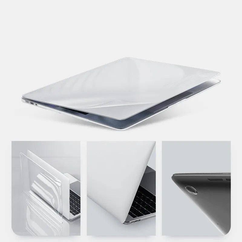 MacBook Pro protective case in transparent and black colours for 14.2-inch and 16.2-inch models