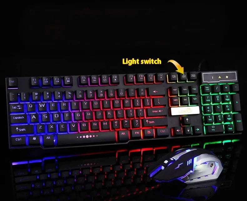 Glowing USB cable for gaming keyboards with LED illumination along 2-metre length in white and black colour options