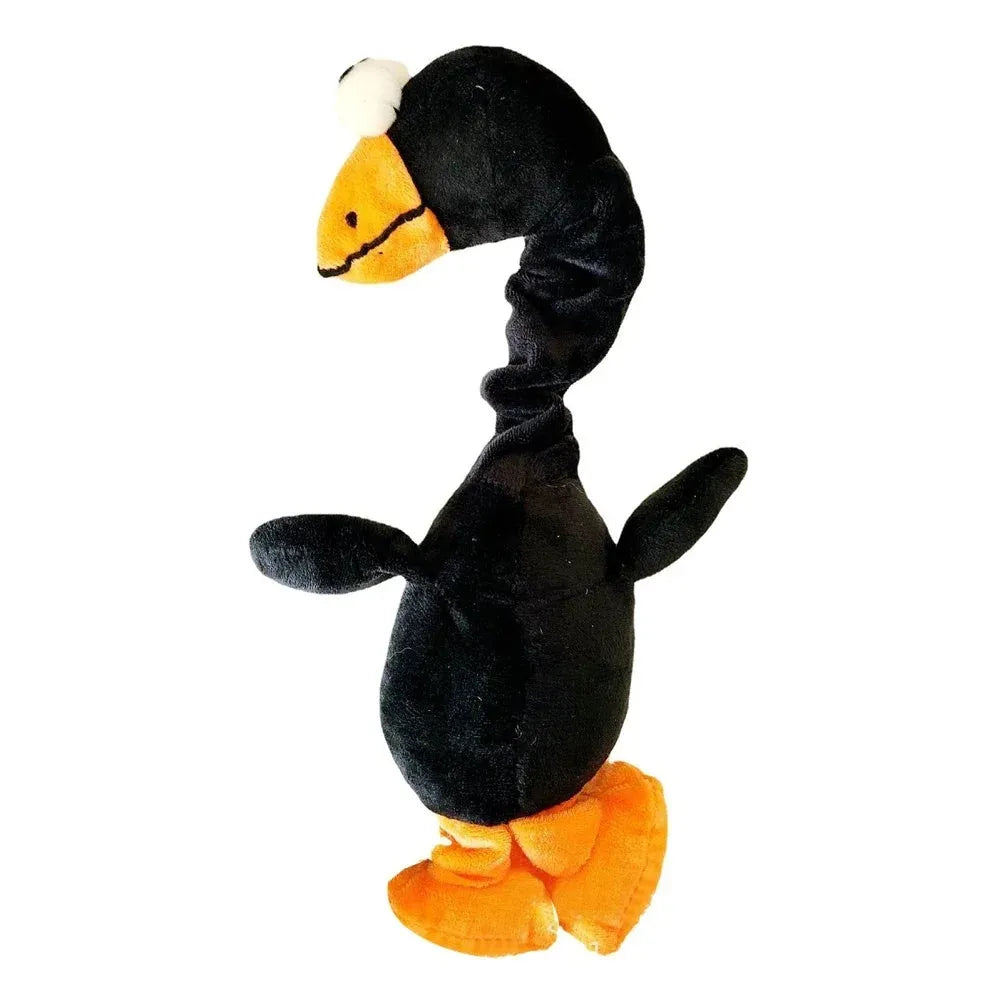 Chicken-shaped rubber dog toy producing screaming and squeaky sounds