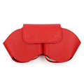 AirPods Max PU leather protective case with zip closure in black, red, white, green, or blue.