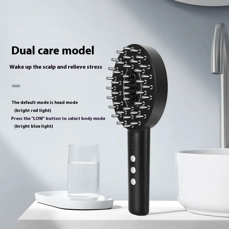 Black KD3802 rechargeable scalp massager and medicine supplying device with charging cable.
